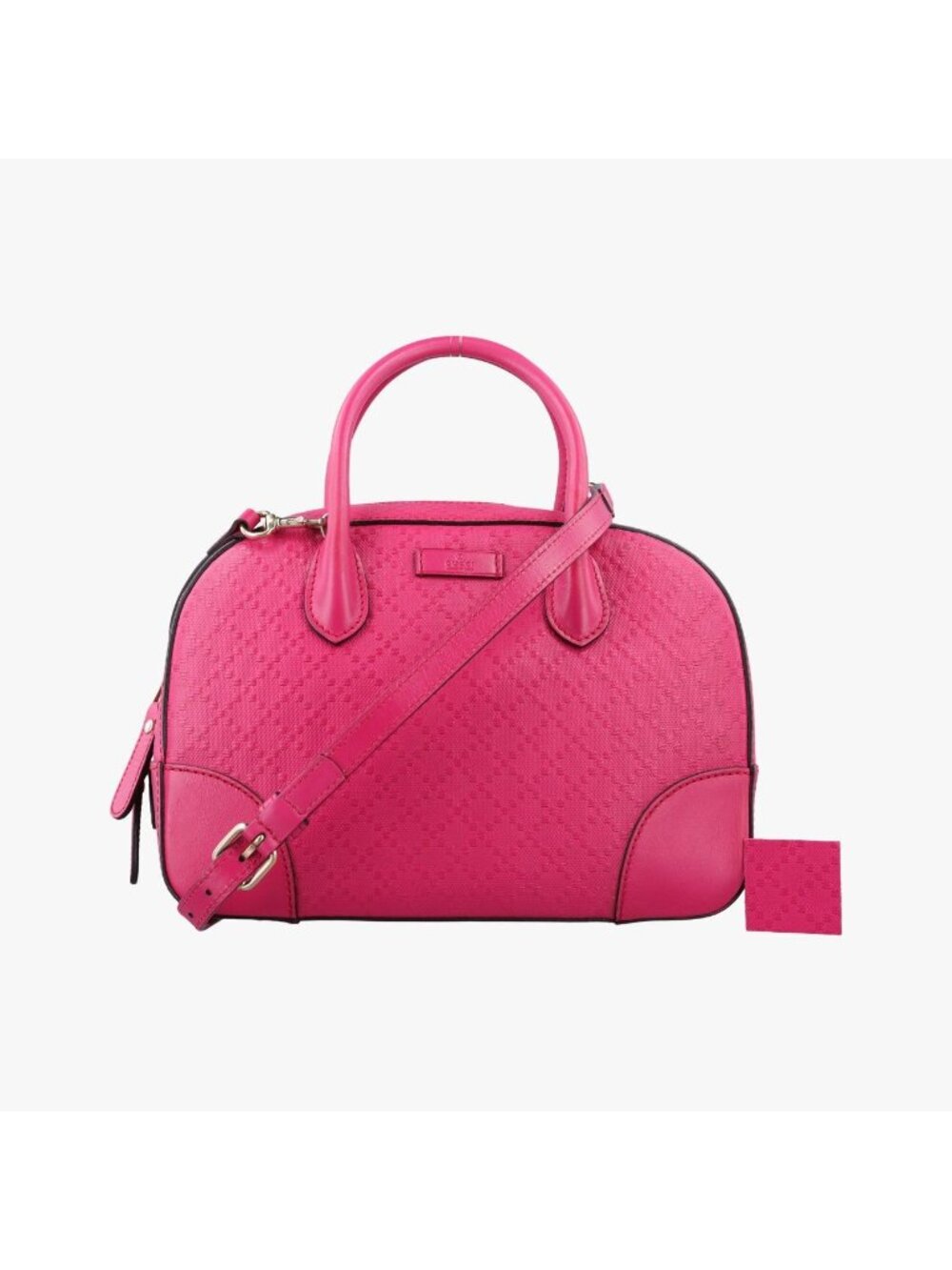 Gucci Bright Diamante Rose Red Leather
